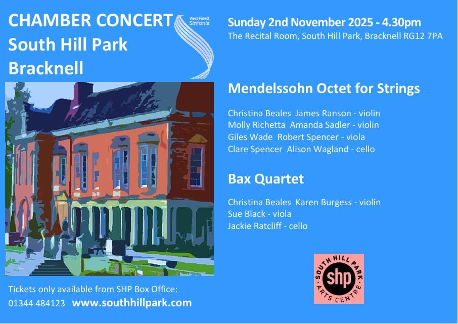 Flyer for concert on 2025-11-02