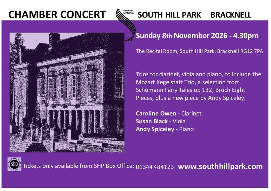 Flyer for concert on 2026-11-08