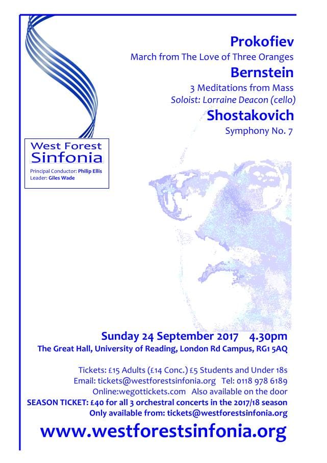 Flyer for concert on 2017-09-24