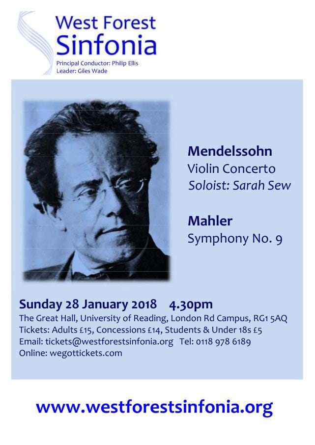 Flyer for concert on 2018-01-28