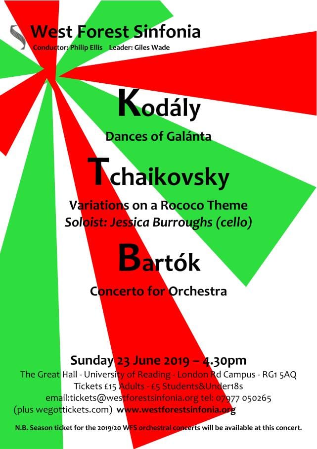 Flyer for concert on 2019-06-23