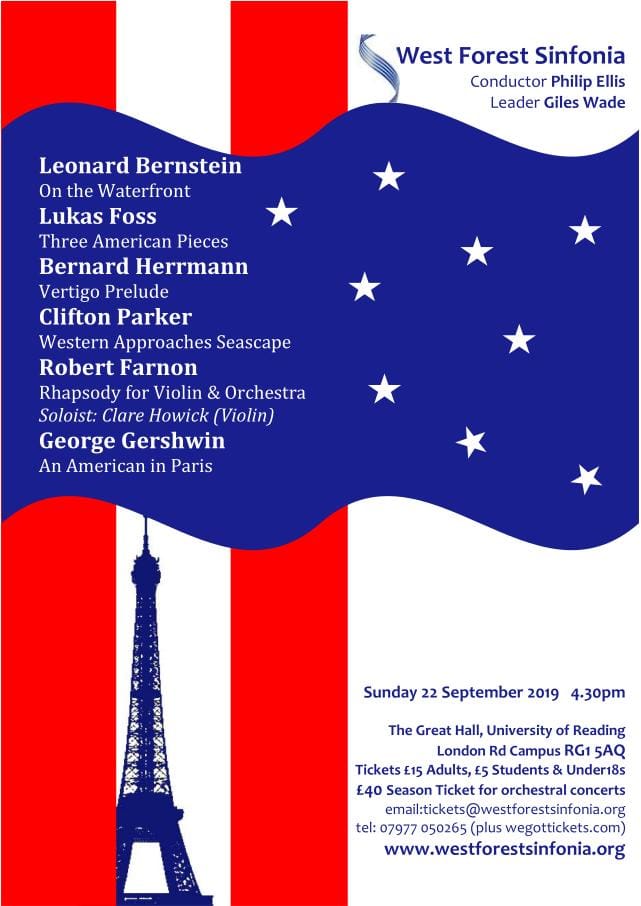 Flyer for concert on 2019-09-22