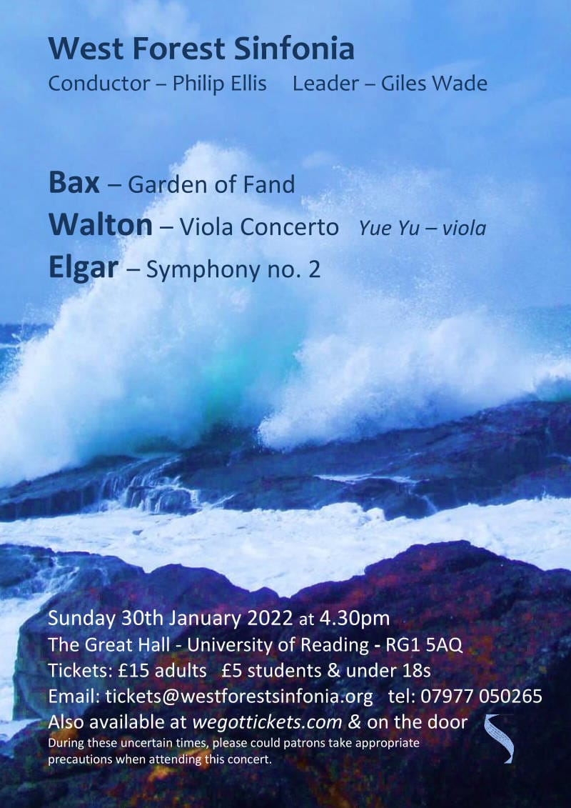 Flyer for concert on 2022-01-30