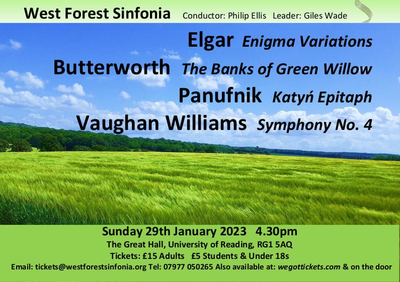 Flyer for concert on 2023-01-29