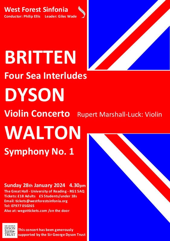 Flyer for concert on 2024-01-28
