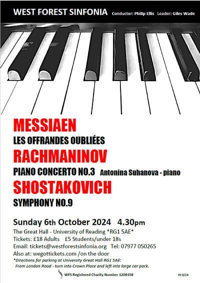 Flyer for concert on 2024-10-06